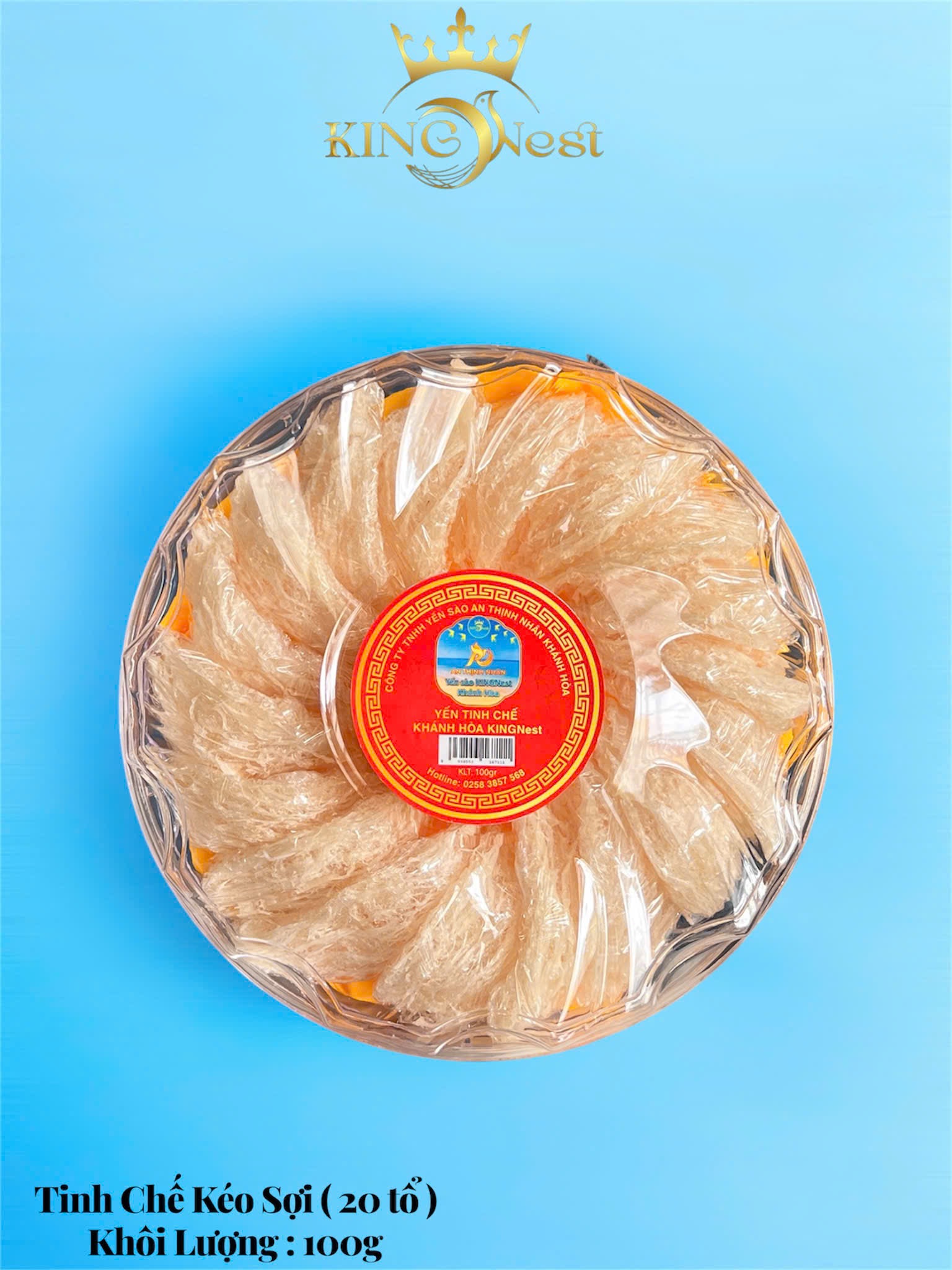 Yến tinh chế sợi ngắn (20 tổ)